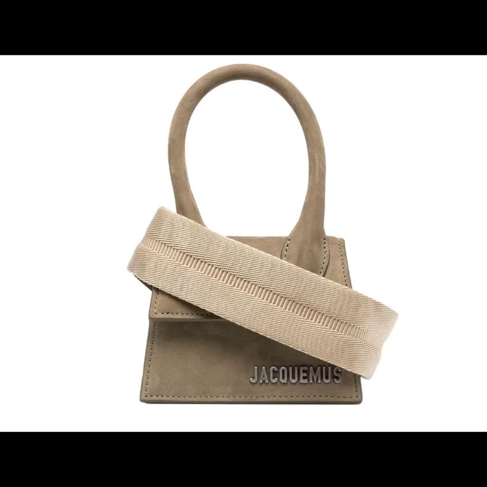 Jacquemus Le Chiquito in Khakie Green suede